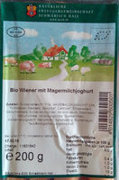 Bio Wiener mit Magermilchjoghurt