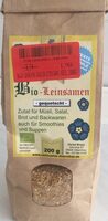 Bio Leinsamen gequetscht