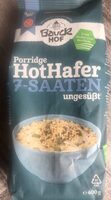Fertigmischung für warmen Haferbrei mit sieben verschiedenen Saaten7-Saaten