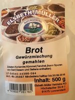 Brot Gewürzmischung gemahlen