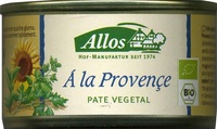 Paté vegetal ecológico Á la Provençe