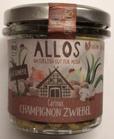 Allos Carinas Champignon Zwiebel 4016249108519 Pflanzlicher Brotaufstrich mit Champignons und Zwiebeln