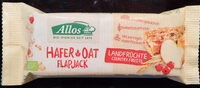Hafer Flapjack Landfrüchte