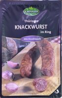 Thüringer Knackwurst mit Knoblauch und Rote Bete Pulver