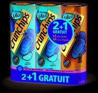 Crunchips sel / paprika (2+1 gratuit)