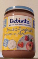 Frucht + Joghurt Erdbeere in Apfel