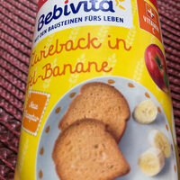 Zwieback in Apfel-Banane