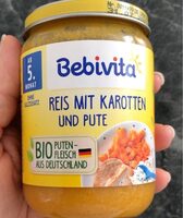 Bio reis mit karotte und pute