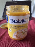 Reis mit Karotten und Pute