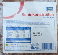 Schinkenstreifen geräuchert