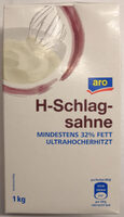 H-Schlagsahne, mindestens 32% Fett, ultrahocherhitzt