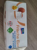 Frische Eier aus Bodenhaltung braun