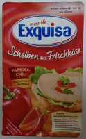 Scheiben aus Frischkäse Paprika-Chili