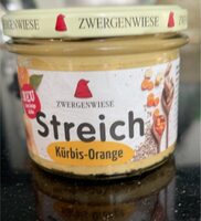 Zwergenwiese Streich Kürbis Orange 4019736008873 Veganer Bio Brotaufstrich aus Sonnenblumenkernen, Kürbis und Orange