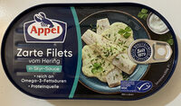 Appel Zarte Filets vom Hering in Skyr-Sauce 4020500922875 Zarte Heringsfilets in Frischkäsesauce mit Kräutern verfeinert