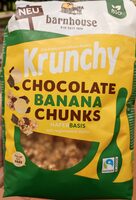 Krunchy chocolate banana chunks