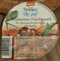 Brodowiner Fruchtquark Bio-Speisequarkzubereitung mit Kirsche