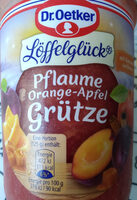 Pflaume Orange Apfel Grütze