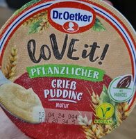Pflanzlicher Grießpudding