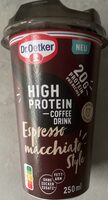 High Protein Coffee Drink - Espresso Macchiato Style