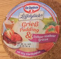 Grieß Pudding & Erdbeer-Himbeer Grütze