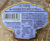 Rum-Edelmarzipan Pflaume
