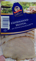 Fährmannsbraten Schweinebraten mit Pfeffer und Knoblauch