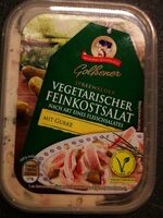 Vegetarischer Feinkostsalat nach Art eines Fleischsalates