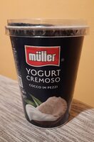 Yogurt cremoso cocco in pezzi