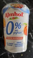Almhof 0% vet yoghurt perzik maracuja