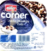 Corner vanilla chocolate balls