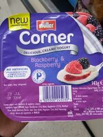 Corner creamy yogourt Blackberry & raspberry