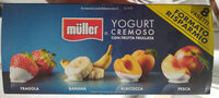 Yogurt cremoso con frutta frullata Muller 8x 125