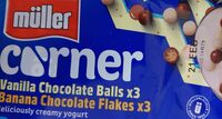 Vanilla Chocolate Balls x3 Banana Chocolate Flakes x3