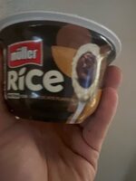 Rice chocolate protein pudding cup