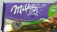 Milka chocolate tablet milk with whole nuts