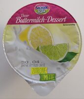 Unser Buttermilch-Dessert Zitrone Limette