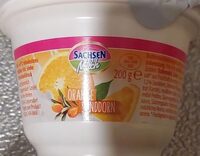 Buttermilch-Dessert Orange Sanddorn