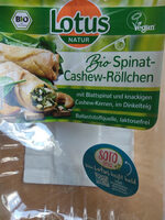 Bio-Spinat-Cashew-Röllchen