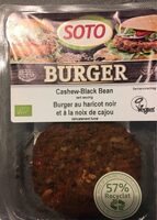 Burger au haricot noir et à la noix de cajou