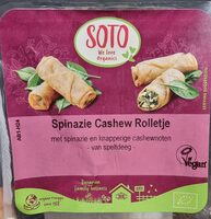 Spinach cashew rolls