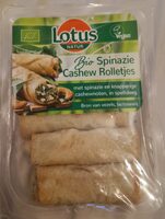 Spinach cashew rolls