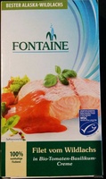 Filet vom Wildlachs in Bio-Tomaten-Basilikum-Creme