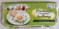 Landkost-Ei Freilandhaltung