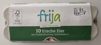 10 frische Eier aus Freilandhaltung, Güteklasse A
