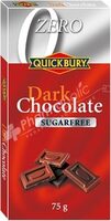 Quickbury Sugar Free Dark Chocolate -75G
