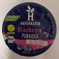 Blaubeere Porridge