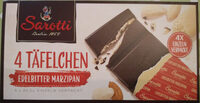 4 Täfelchen Edelbitter Marzipan