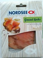 Graved Lachs mit Senf-Dill-Sauce