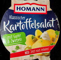 Klassicher Kartoffelsalat mit Gurke & Zwiebeln